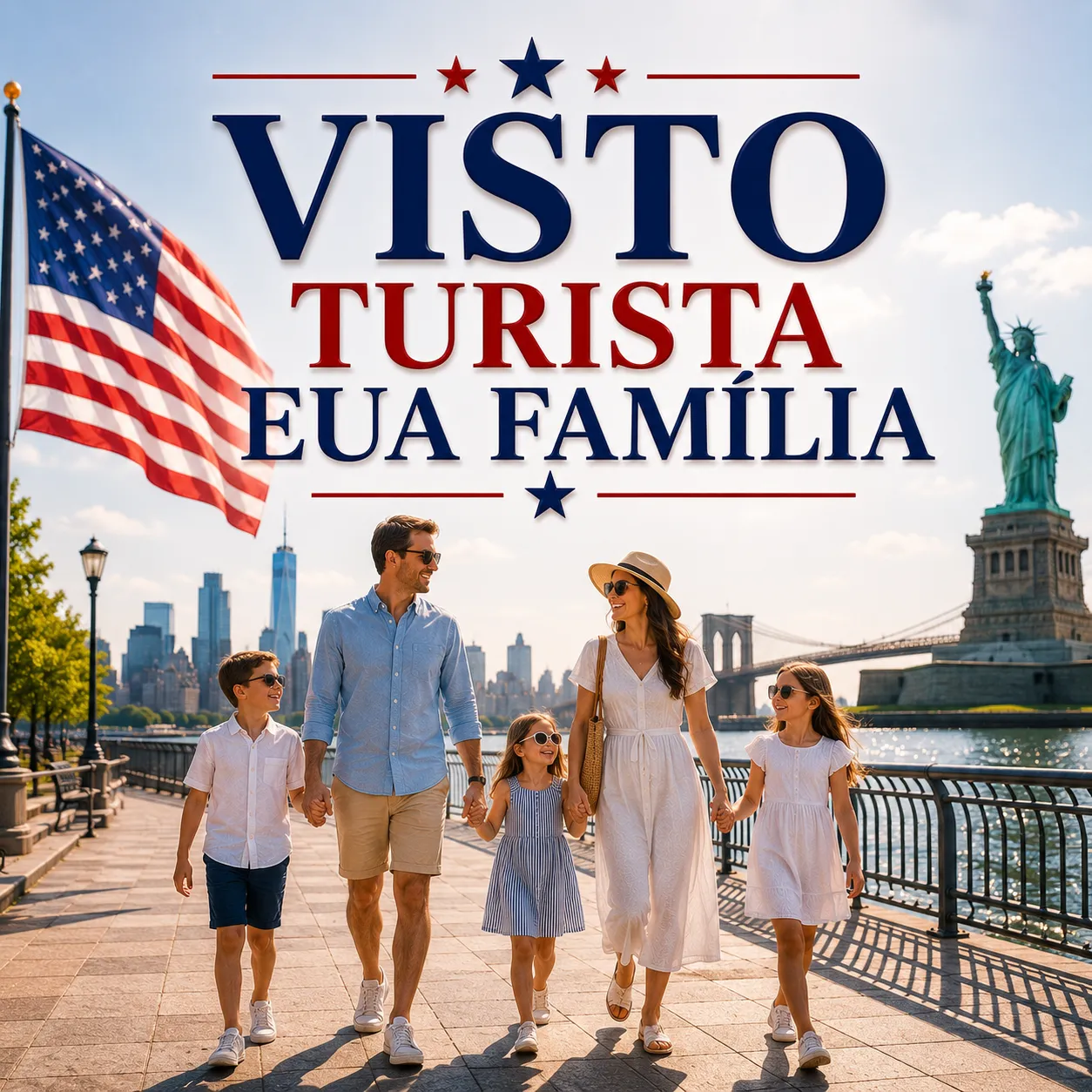 Imagem ilustrativa para o artigo Visto turista EUA família da Genuína Conexão